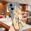 Θήκη τηλεφώνου με φιλμ, καρτούν, σχέδιο μόδας, σκληρό κέλυφος, πλήρης κάλυψη, ανθεκτική στους κραδασμούς, θήκη για OPPO, Realme, OnePlus, Infinix, Tecno