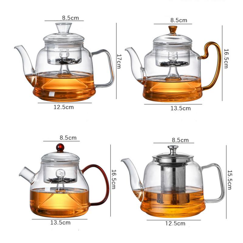 Teapot Water Bottle Gooseneck Kettle French Press Glass With Lid Thermos Bottle Home Appliance Kitchen Accessories Electric Pot