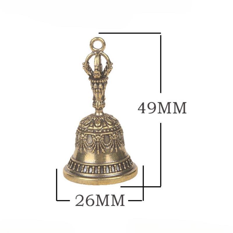1Pc Brass Bronze Bell Handicraft Die-casting Drop Bell Christmas Home Decoration Creative Gift Accessories