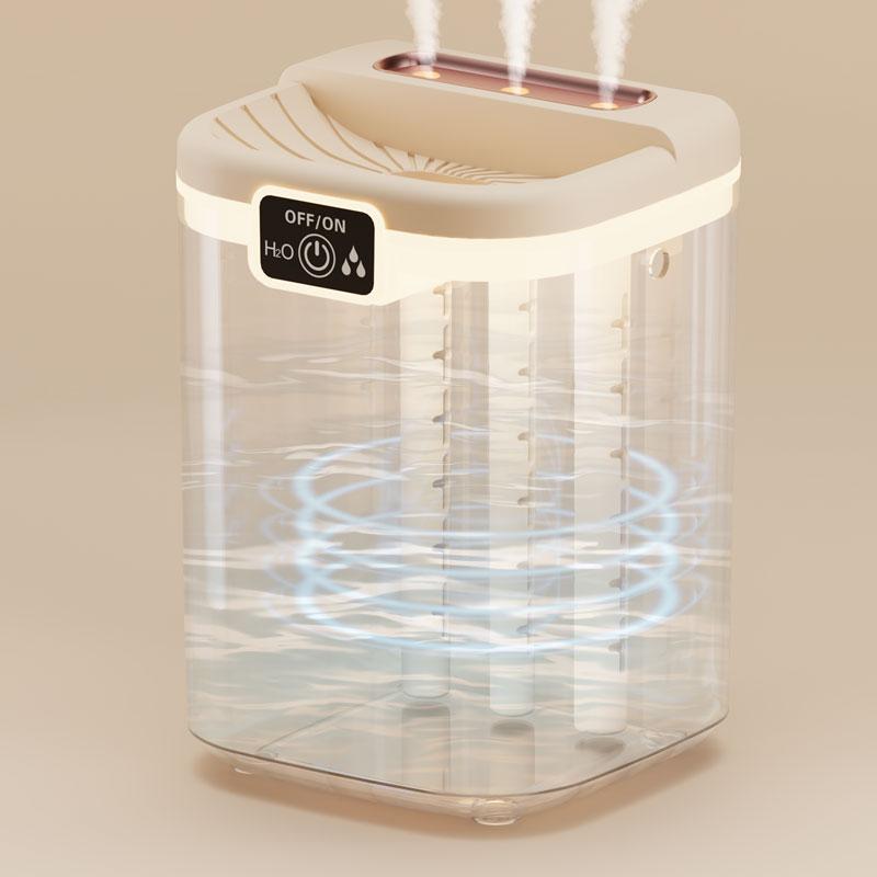 2000ML Air Humidifier USB Powered 3 Nozzles Aroma Diffuser Essential Oil Purifier for Home Office Bedroom