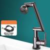 Universal Dual Mode Faucet Adjustable 360°Rotating Bibcock Robotic Arm Faucet  Washbasin