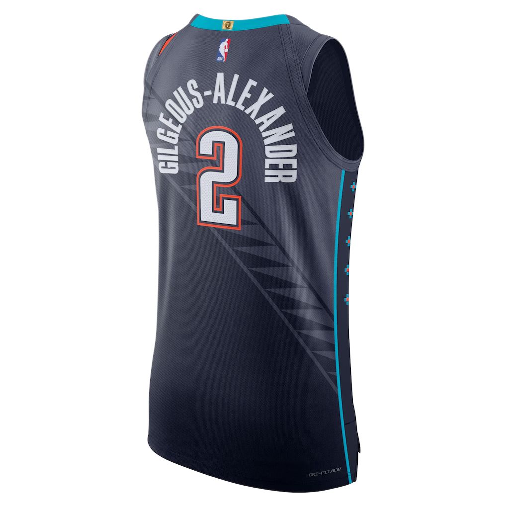 Nike Shai Gilgeous-Alexander Oklahoma City Thunder City Edition Herren Nike Dri-FIT Adv NBA Authentisches Trikot HM6117-438