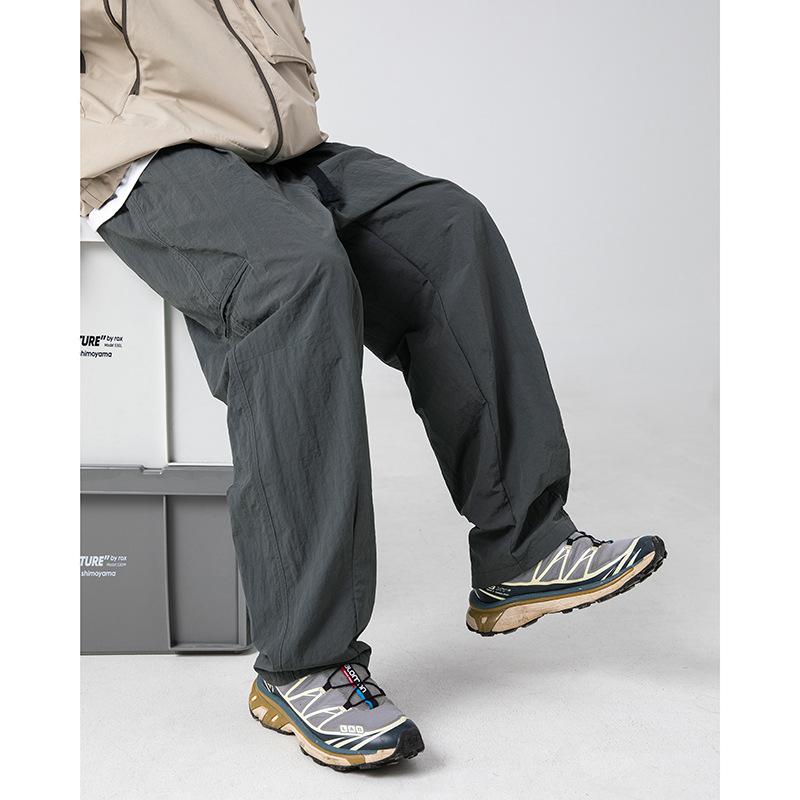 Pánské ležérní outdoorové kalhoty v japonském stylu Jarní Podzimní Kalhoty s boční kapsou Volné Ležérní Pracovní oděv Dlouhé kalhoty