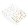 12pcs Butterflies Pattern Nail Art Sticker Fashionable Nail DIY Decal Manicure ToolGold