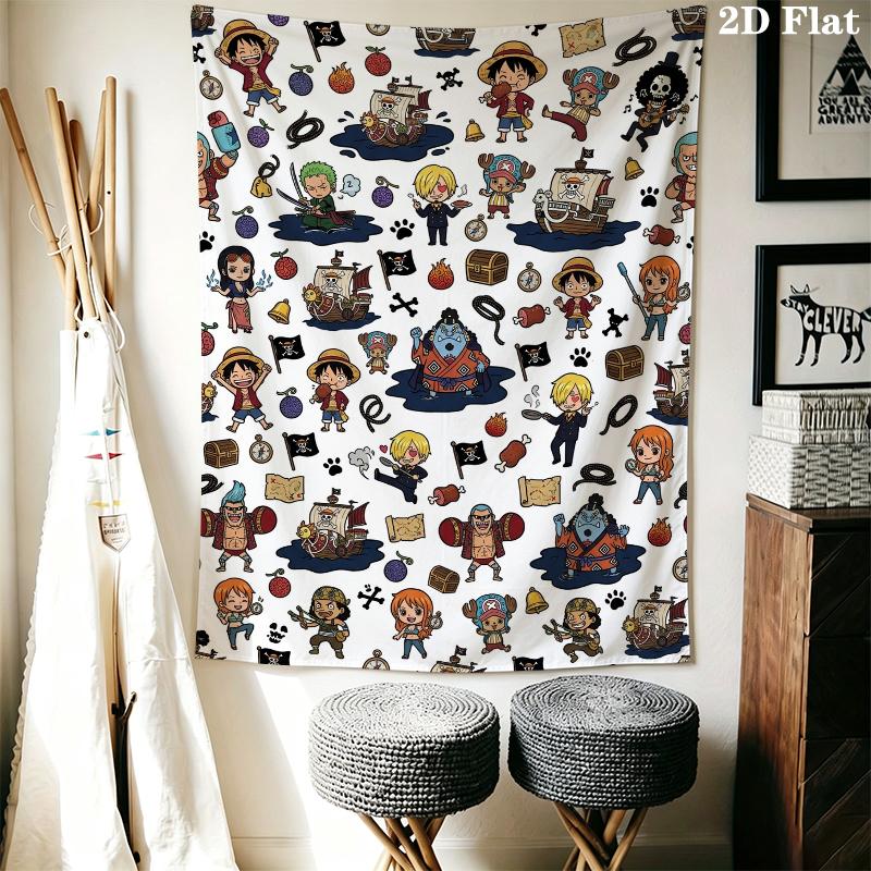 One Piece Wall Tapestry Aesthetic Wall Hanging Printed Fabric Blanket Decorative Tapestries for Bedroom Living Room Home Decor