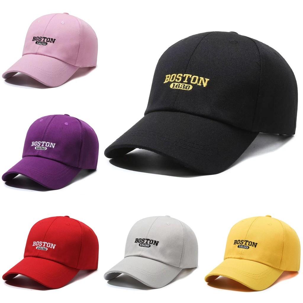 Boston 1690 Letter Embroidery Baseball Cap Sun Protection Breathable Gift Hat