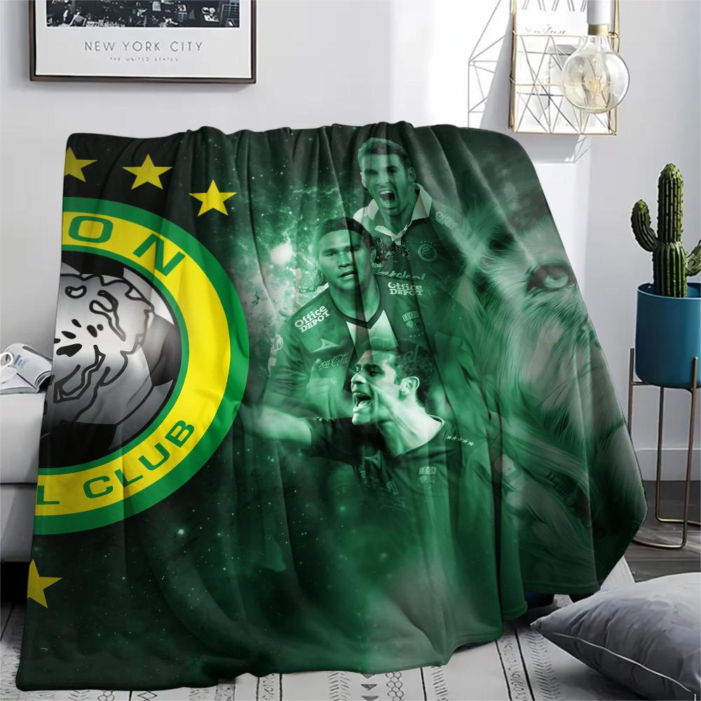 

Leon FC pattern Flannel Blanket, High quality Comfortable for All Seasons, Home Decor, Warmth and Comfort, Perfect for Gifts. 80cm x 120cm