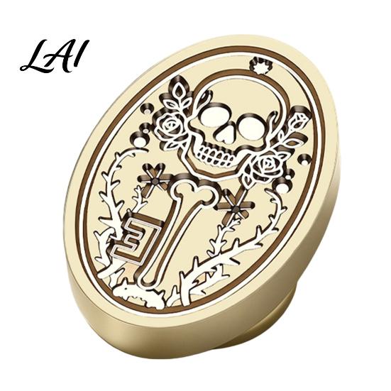 Gift Wrapping Wax Stamp Brass Seal Head Vintage Key Pattern Embossed Sealing Decorative Head for Envelope Journal Packaging Invitation Crafting