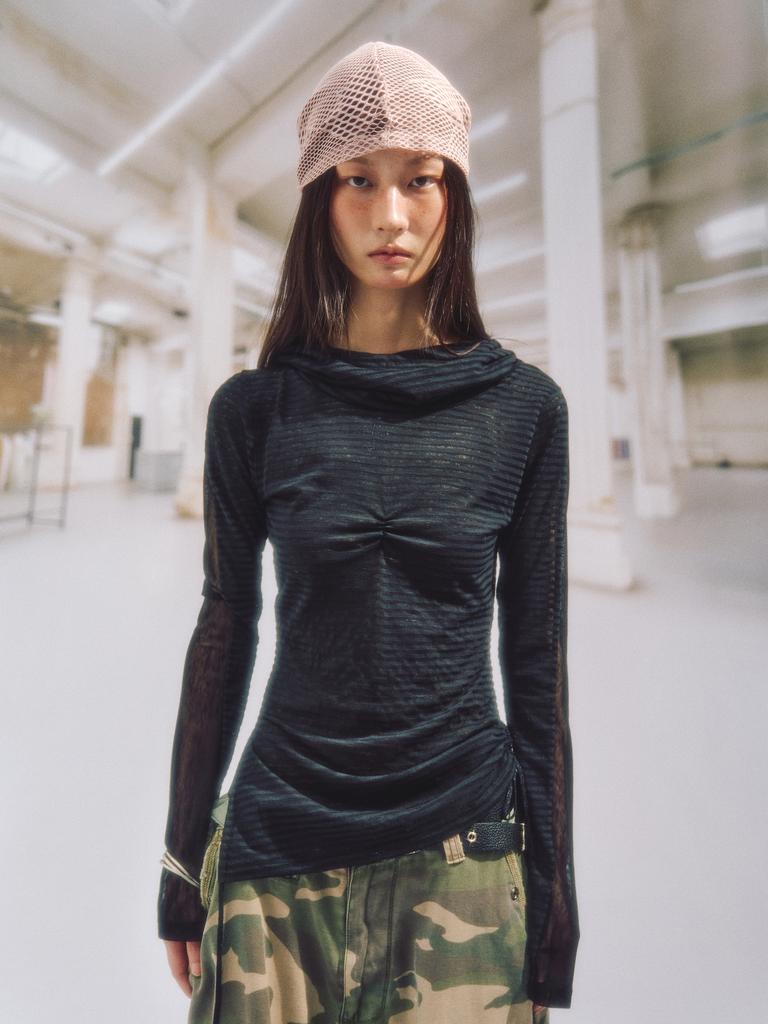 SOMSOC Lace Patch Mesh Durag_Salmon