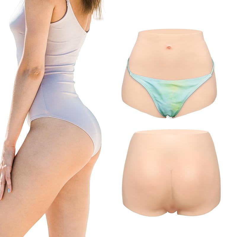 

[KUMIHO] silicone pants real insert transsexual pants women s clothing pants with urethra hip up Easy to put on and take off fancy dress cosplay fake