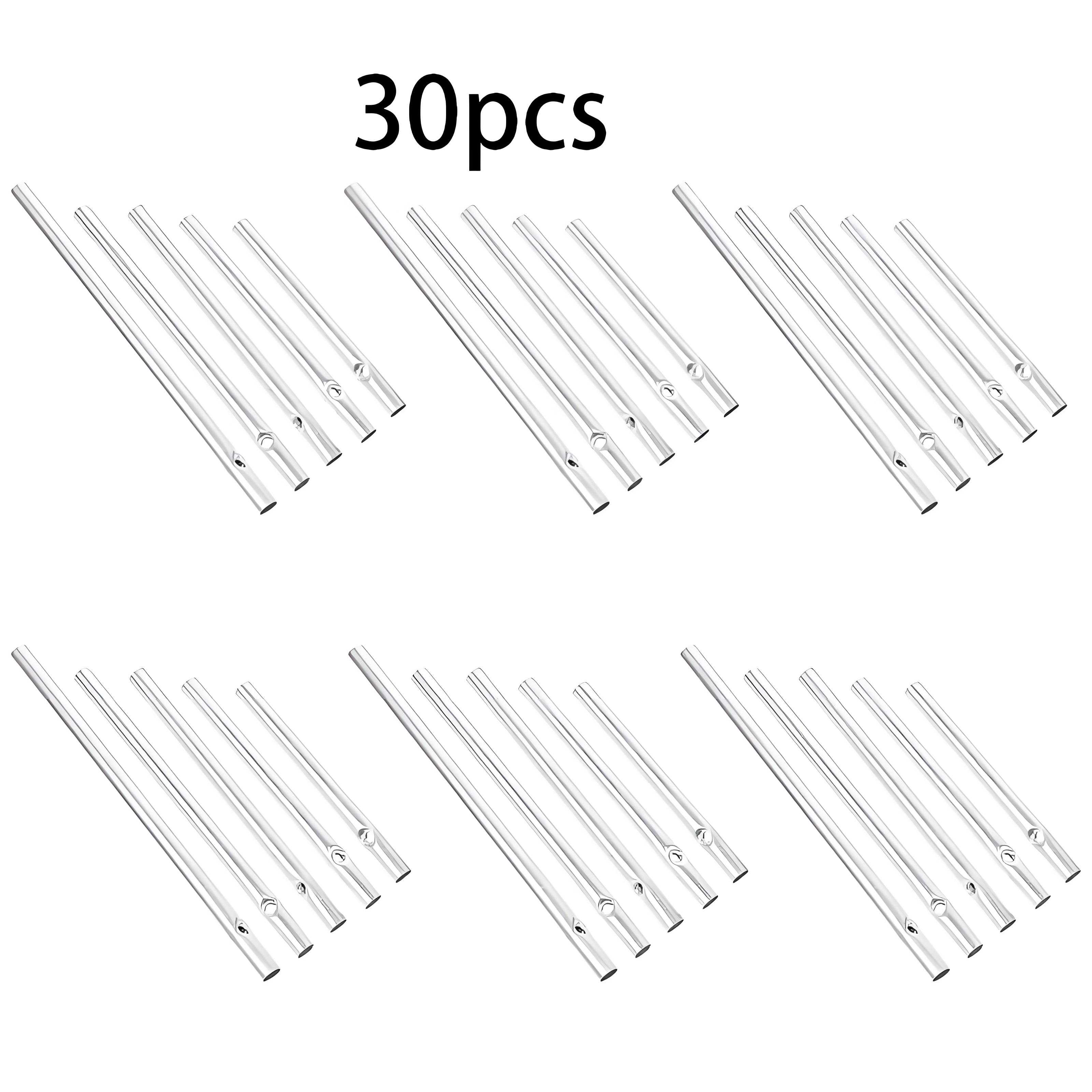 

30pcs handmade diy silver wind chime pipe, suitable for garden, eaves, garden, branches, etc., handmade wind chime raw material