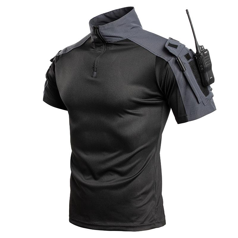 Men's G4 Quick-Dry Tactical Camouflage Training Set: Short-Sleeve, Wear-Resistant, Loose Fit Outdoor T-Shirt & Frog Suit