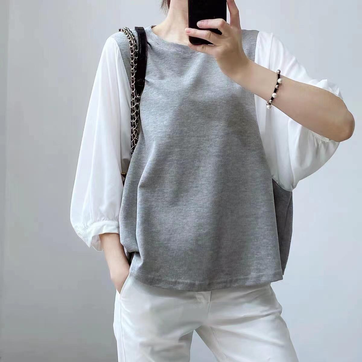 2026 Summer Korean-Style Women s Chic Retro T-shirt M