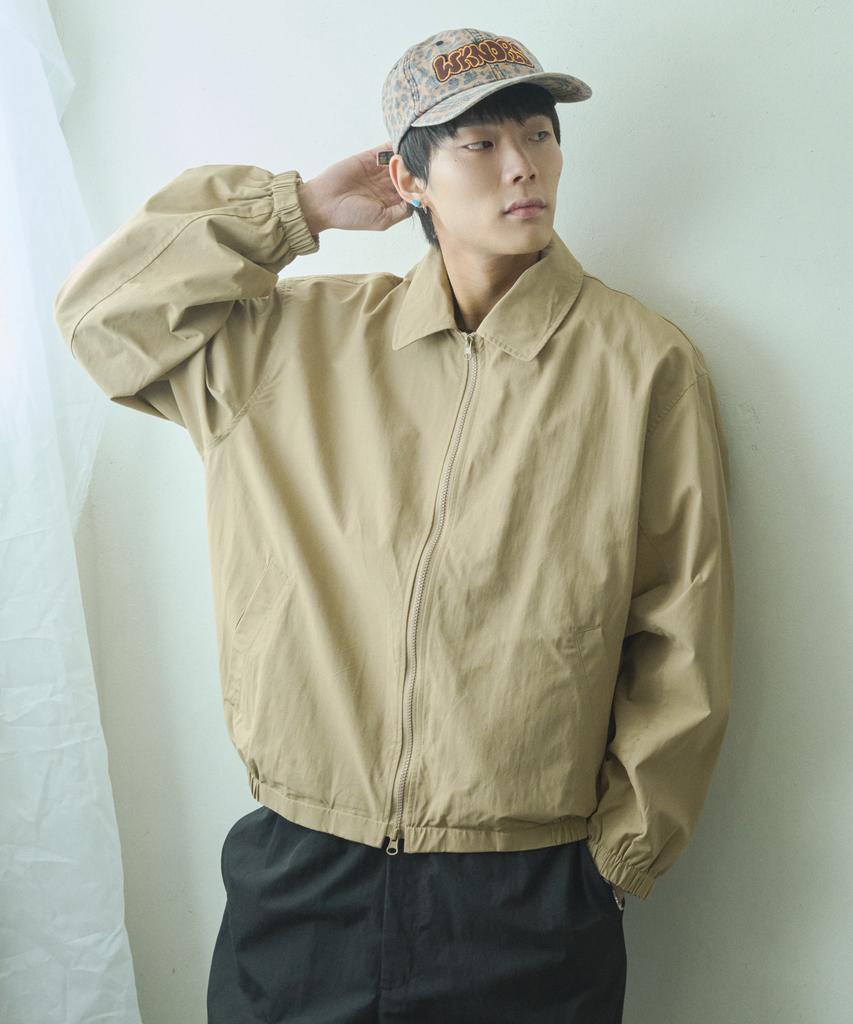 Black Moment Signature Nylon Oversized Blouson 2Way[[Beige]