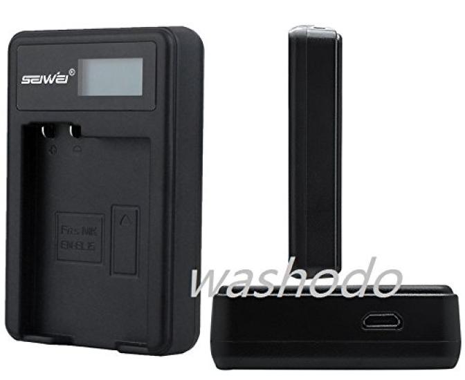 New Rapid USB Camera Charger for Canon Batteries with LCD Display [WASHODO] NB-5L [517-0040-05]