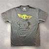 Star Wars Mad Engine Grogu Baby Yoda Sketch Graphic T- Shirt Grey Mens Large