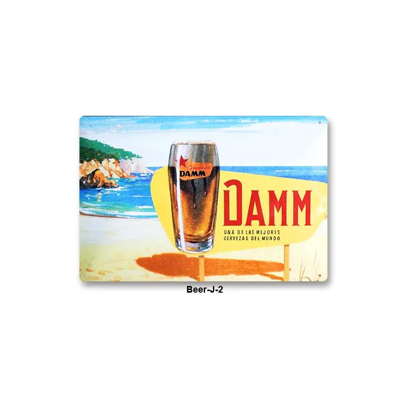 European and American Retro Style Iron Poster Painting Tin Sign Vintage Wall Decor for Cafe Bar Pub Home Beer Decoration Crafts