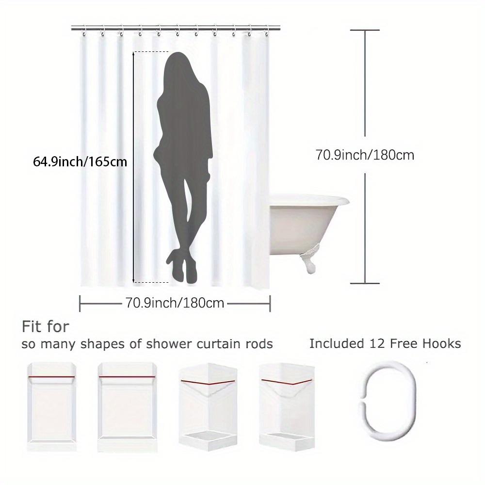 Elegant Blue and White Leaf Pattern Waterproof Shower Curtain – Ideal for Adding a Fresh and Stylish Touch to Your BathroomDec