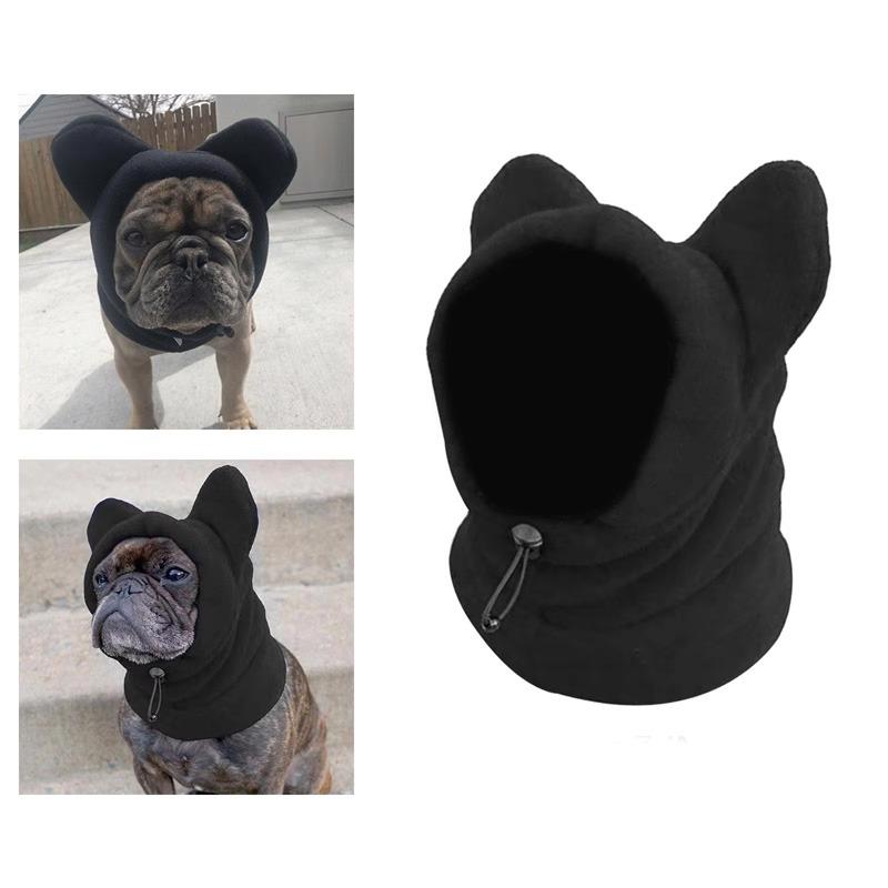 Pet Hat Fleece Adjustable Dog Warm Hat Windbreak Thickened Ears Hoodie for Cat Small Animal Medium To Large Dog Pets Hiking