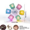 Relief Stress Keyboard Keychain 6 Keys Button Keyboard Clicker Toy Fidget Keychain  For Gifts