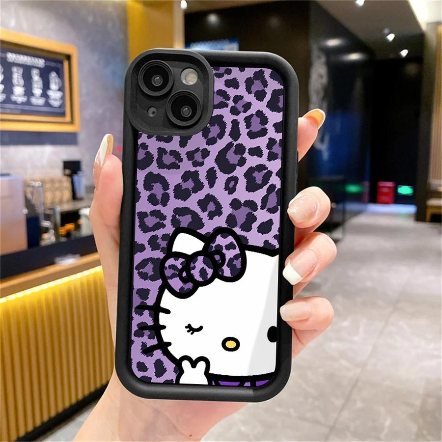Anime H-ello K-Kitty Cute Phone Case for iPhone 16 15 Pro Max 13 12 11 Pro 14ProMax 16Plus XS Max XR 7 8 SE 16e Soft Cover