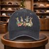 Unisexs Vintage Wooden Rabbit Baseball Cap Outdoor Fashion Adjustable Casual Hat Urban Style Lightweight Fashion Cap AllSeas