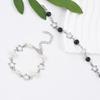 2 Pcs Bohemian Style Faux Pearl and Star Chain Bracelets
