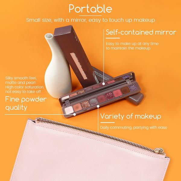 Nine-color Keyboard Fingertip Eyeshadow Palette Pearly Matte Super Fire 9-color Eyeshadow Cheap Wholesale Beginner Fashion