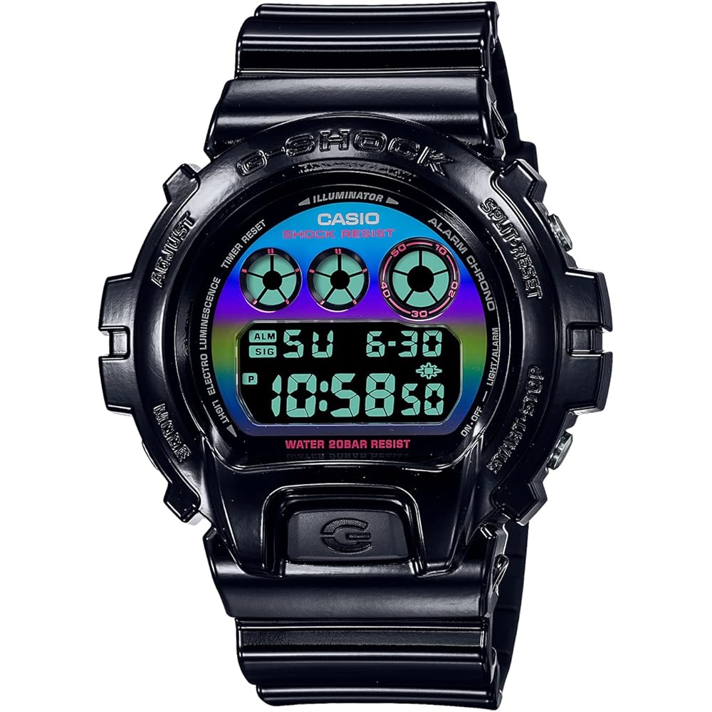 

G-SHOCK DW-6900RGB Men s Watch Virtual Rainbow Gamer s RGB Series Black