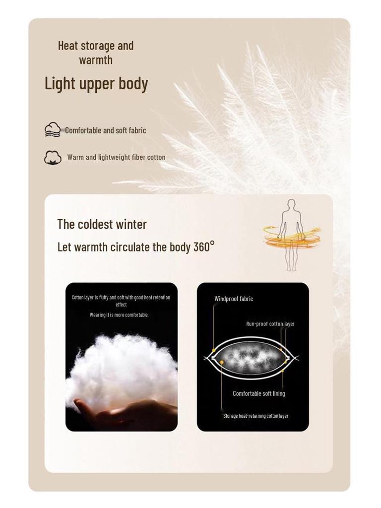 Men's Winter Graphene-Lined Hooded Jacket: Warm, Thick, Loose Fit for Outdoor Sports