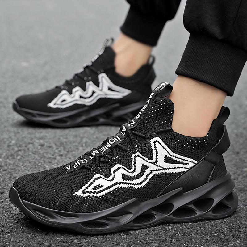 YRZL Sports Shoes Men Sneakers Male Breathable Running Shoes Non Slip Walking Trainers Lightweight Casual Outdoor Tennis Shoes