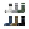 Men's Autumn Stripe Cotton Leisure Aloe Essential Oil Moisturizing Deodorizing Tube Socks