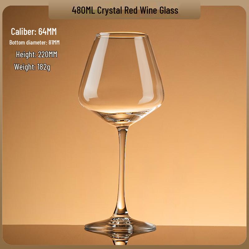 Ming Zhan Xuan 480ml European Style Glass Goblet