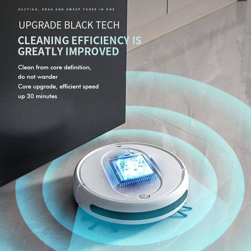 Smart Automatic Robot Vacuum Cleaner for Home Cleaning Mini Rechargeable Vacuum Cleaner