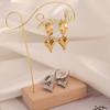 Titanium Steel Earrings - Luxury Earrings for Women, Fashionable and Niche Design, Heart-shaped Fringed Earrings As Jewelry.