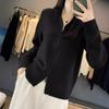 Fashion Casual Stand-up Collar Jacket Women's New Knitted Sweater Double Zipper Cardigan Sweater Top Base