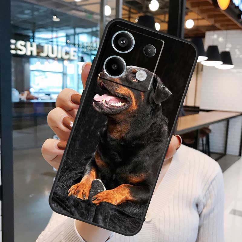 Rottweiler Dog Cover For Xiaomi Redmi Note 13 Pro 12 11 9 10 Pro 9S 10S 11S 12S Redmi 12 10C 12C 13C Case