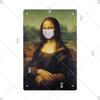 Vintage Sexy Funny MonaLisa Metal Sign Metal Tin Plaque Metal Vintage for Pub Bar Sign Man Cave Decoration Iron Plates