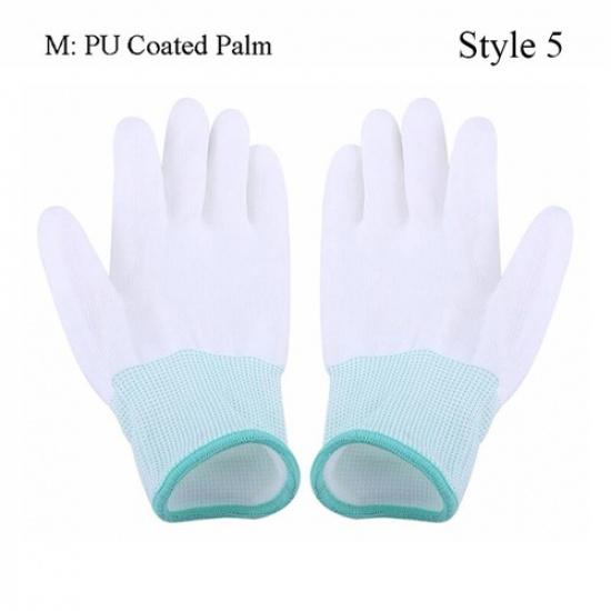 1 Pair Clean Gloves PU Coated Finger Gloves Antiskid Glove Anti Static Mitte ca