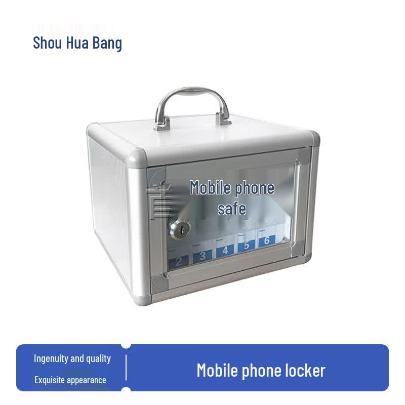 SHB-108 Aluminum Alloy 6-Slot Phone Storage Cabinet