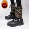 Men's Snow Boots High Top Waterproof Anti Slip Warm Fashionable and Versatile