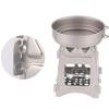 Camping Stove 304 Stainless Steel Folding Backpacking Burning Stove Portable Lightweight Pocket