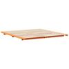 Bed Frame Wax Brown 180 x 210 cm Solid Pine Wood