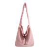 Borsa a Spalla in Peluche Monocolore Ampia Borsa Tote Borsa Sottobraccio Morbida Stile Minimalista Borsa di Design di Nicchia Per Donna Inverno Quotidiano