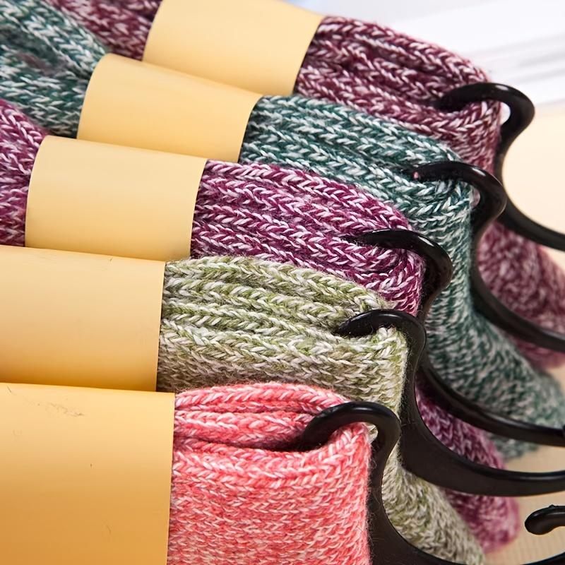 5 Pairs of Winter Warm Women's Socks - Soft, Outdoor Socks, Excluding Hooks