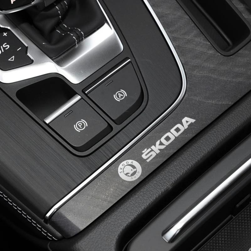 NADH5 Valve Stems & Caps Metal Emblem Auto Decor Decals Reflective For SKODA Superb Karoq YETI FABIA Octavia Kodiaq