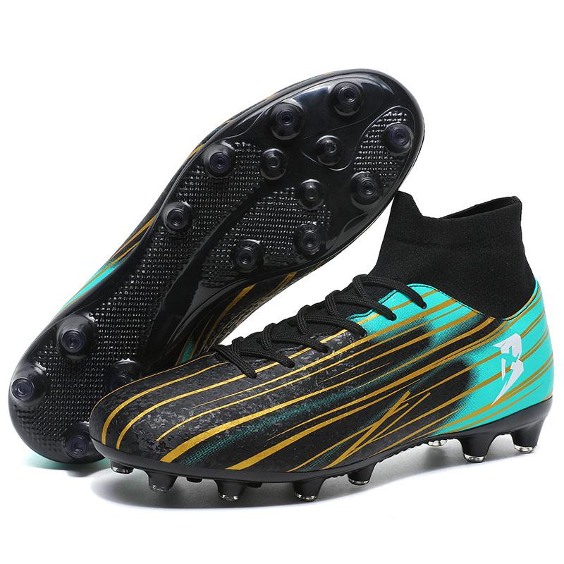 New High-Top Student Football Shoes with Long And Broken Pins for Training And Matches Professional  Youth Sports Shoes