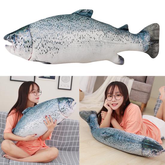 Plush Pillow Lovely Shape Washable Simulation Stuffed Fish Doll Toy Kids Gift