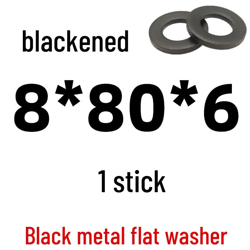 Thickened Black Iron Flat Washer for Screws, Non-standard Round Design