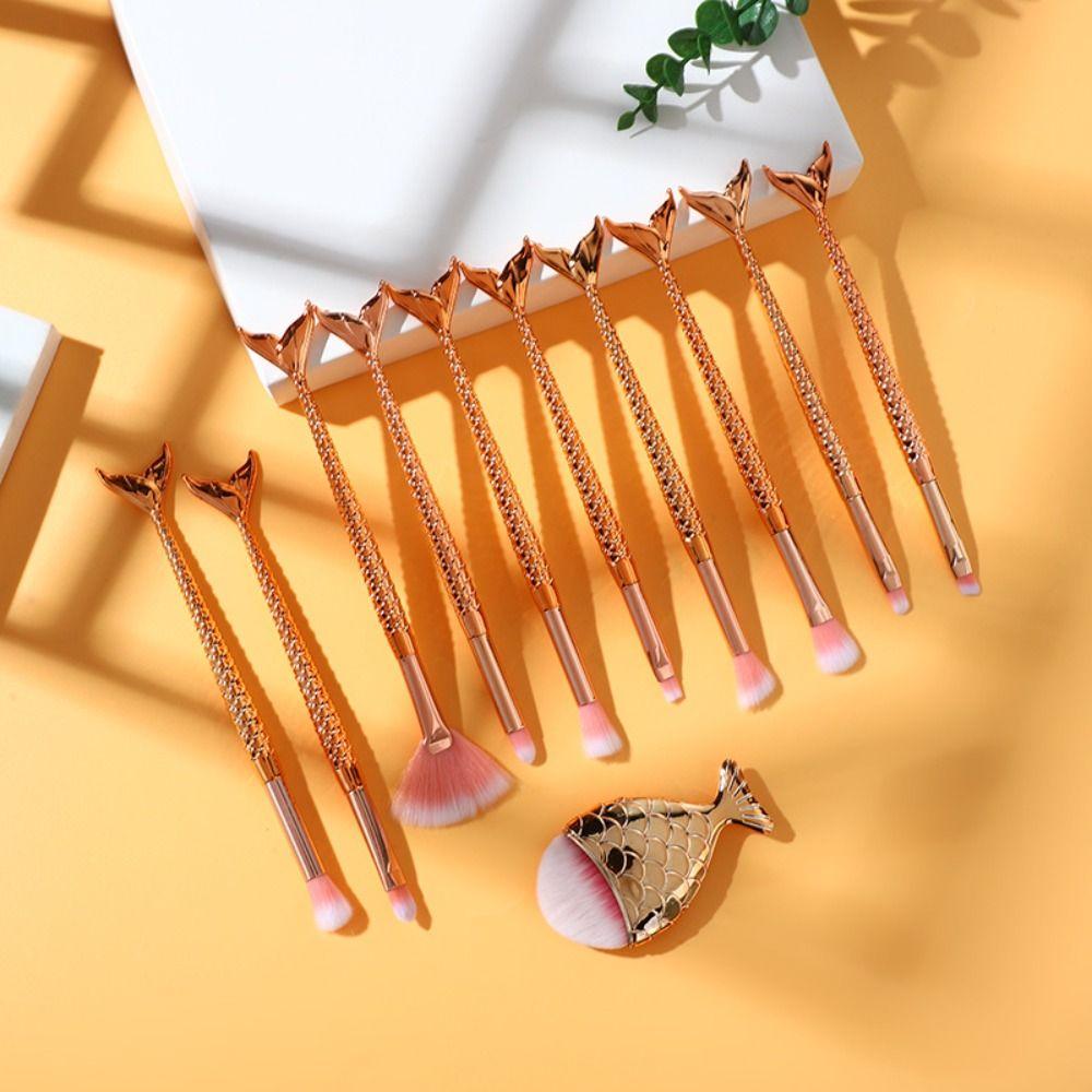 

Artificial Fibre Powder Brush Dazzling Colors Blush Brush Mermaid Eye Shadow Brush Makeup styleA